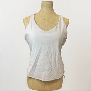 Spanx Active V-Neck Shelf Tank Light Blue Size XL #5419